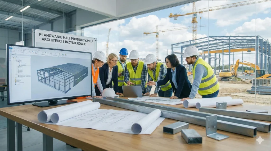 projekt hali produkcyjnej